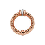 Fope Flex it Ring Panorama Collection in White Gold with Diamonds Large Size