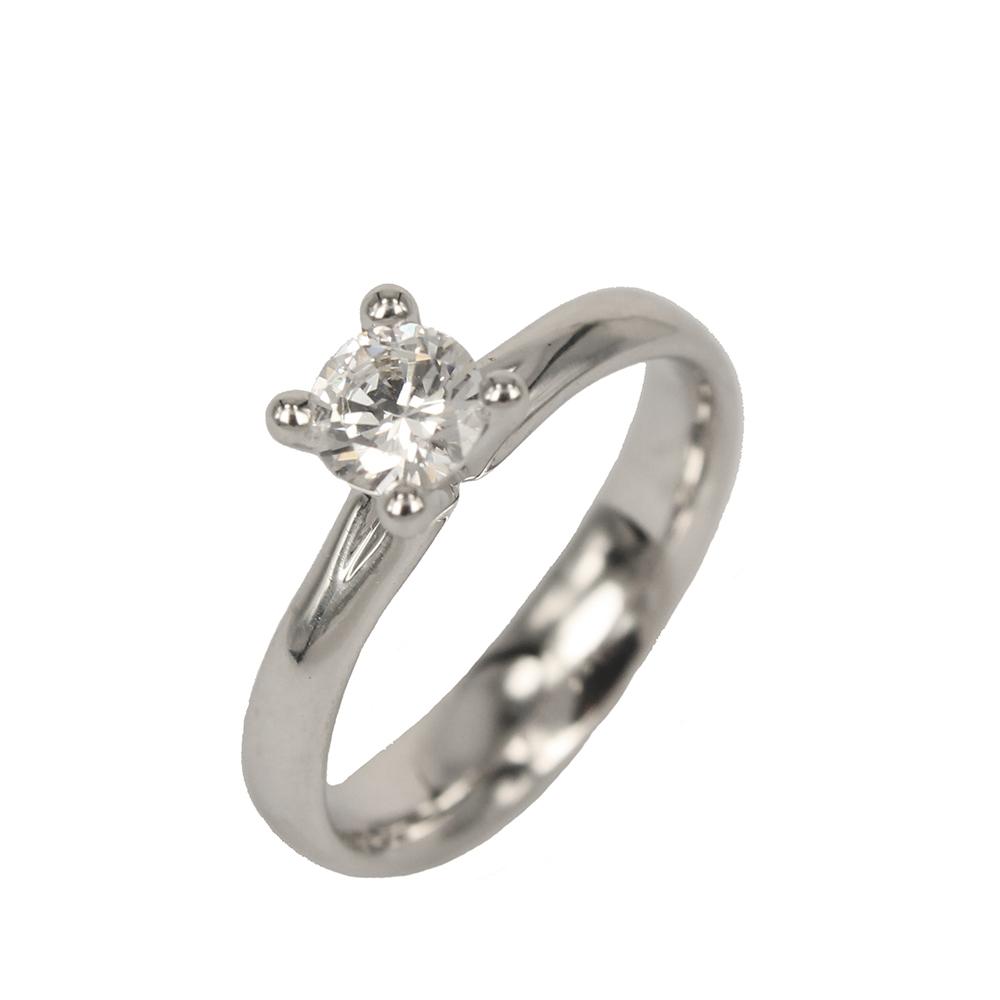 Fabio Ferro Engagement Ring with Brilliant Cut Diamond Model Selene 0.50 Carat