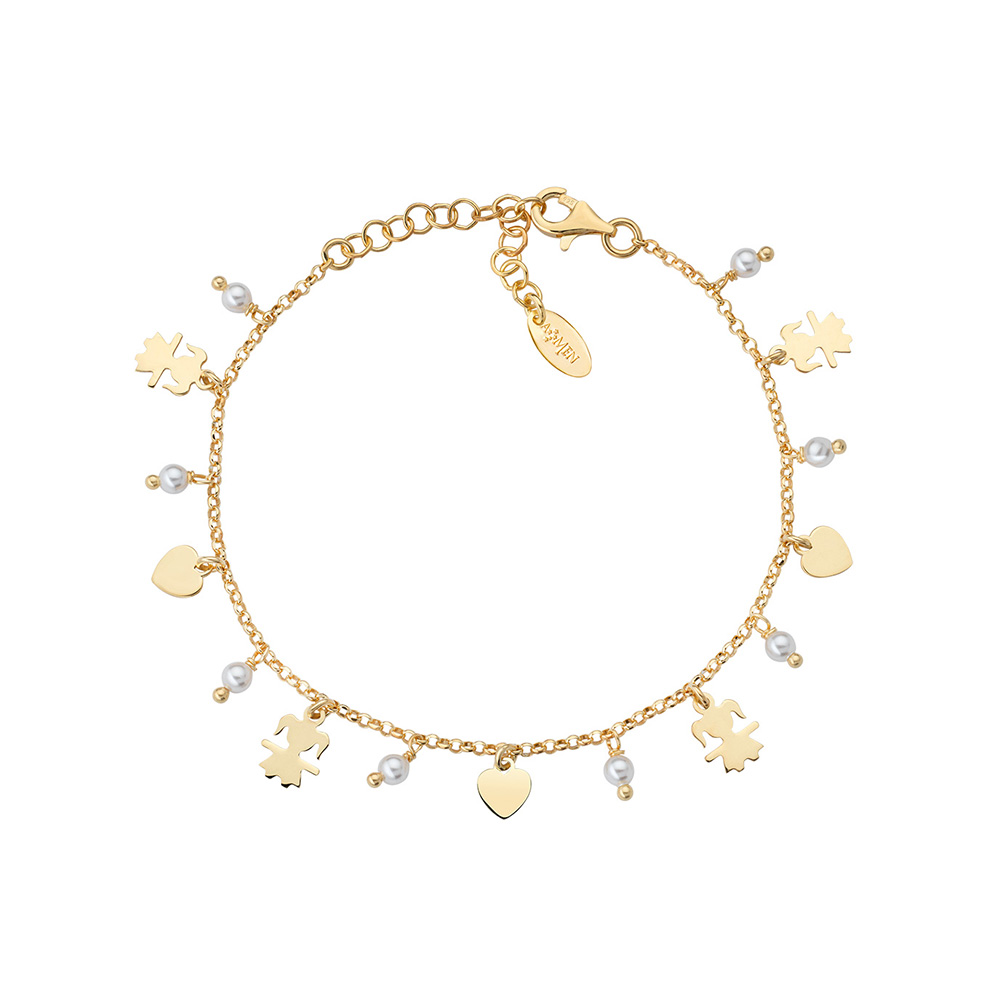 Amen Charm Bracelet for Girl and Hearts