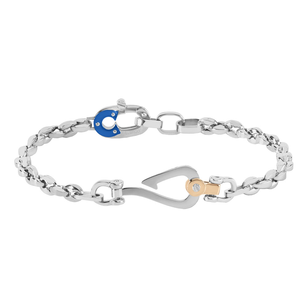 Men's Bracelet Comete Jewelry In Steel With Amo Deep Sea Collection