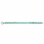 Women's Turquoise Stone Bracelet from MM. 8 and 925 Silver Length cm. 18 Ti Sento Milano