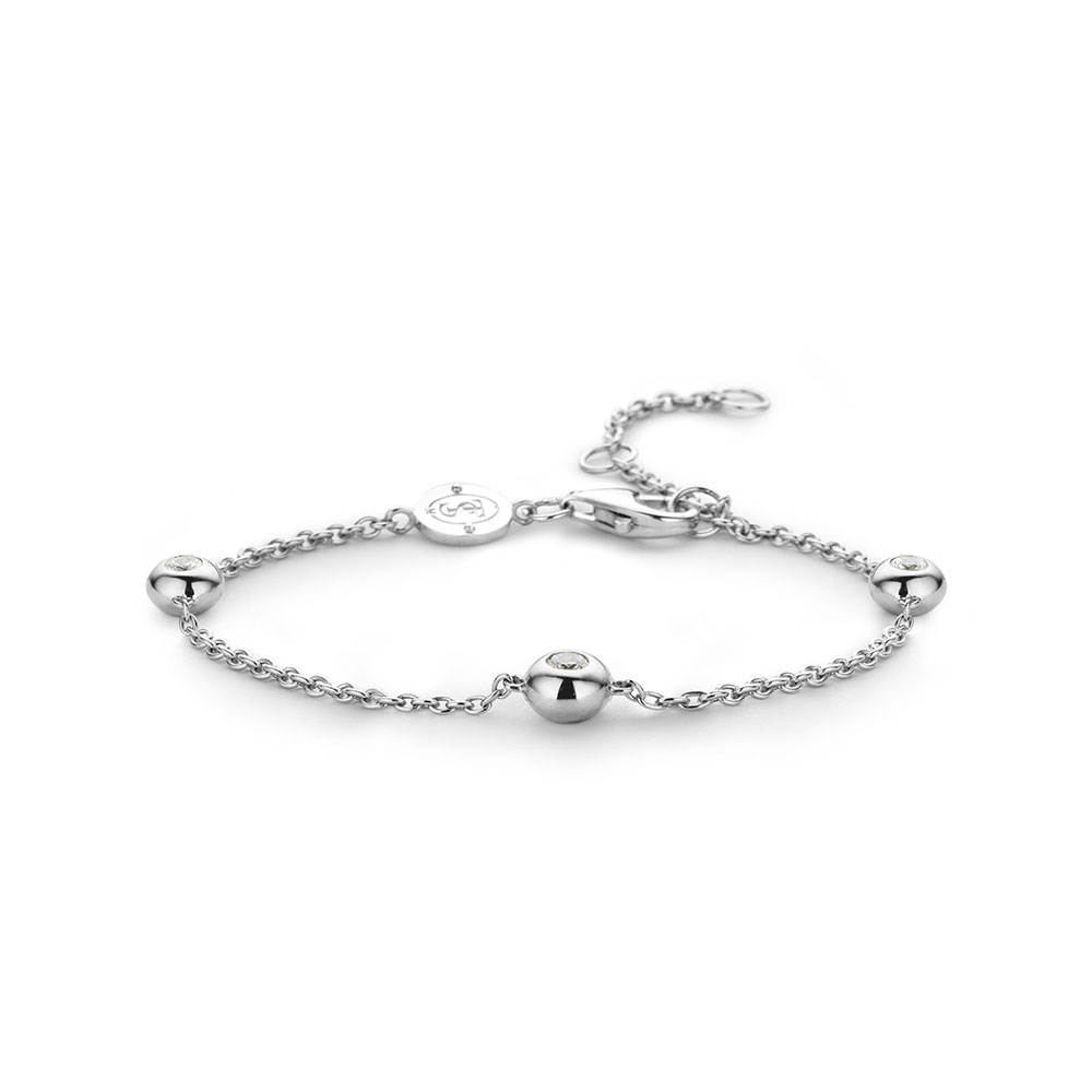 Ti Sento Milano woman bracelet in 925 silver with 3 zircon lights