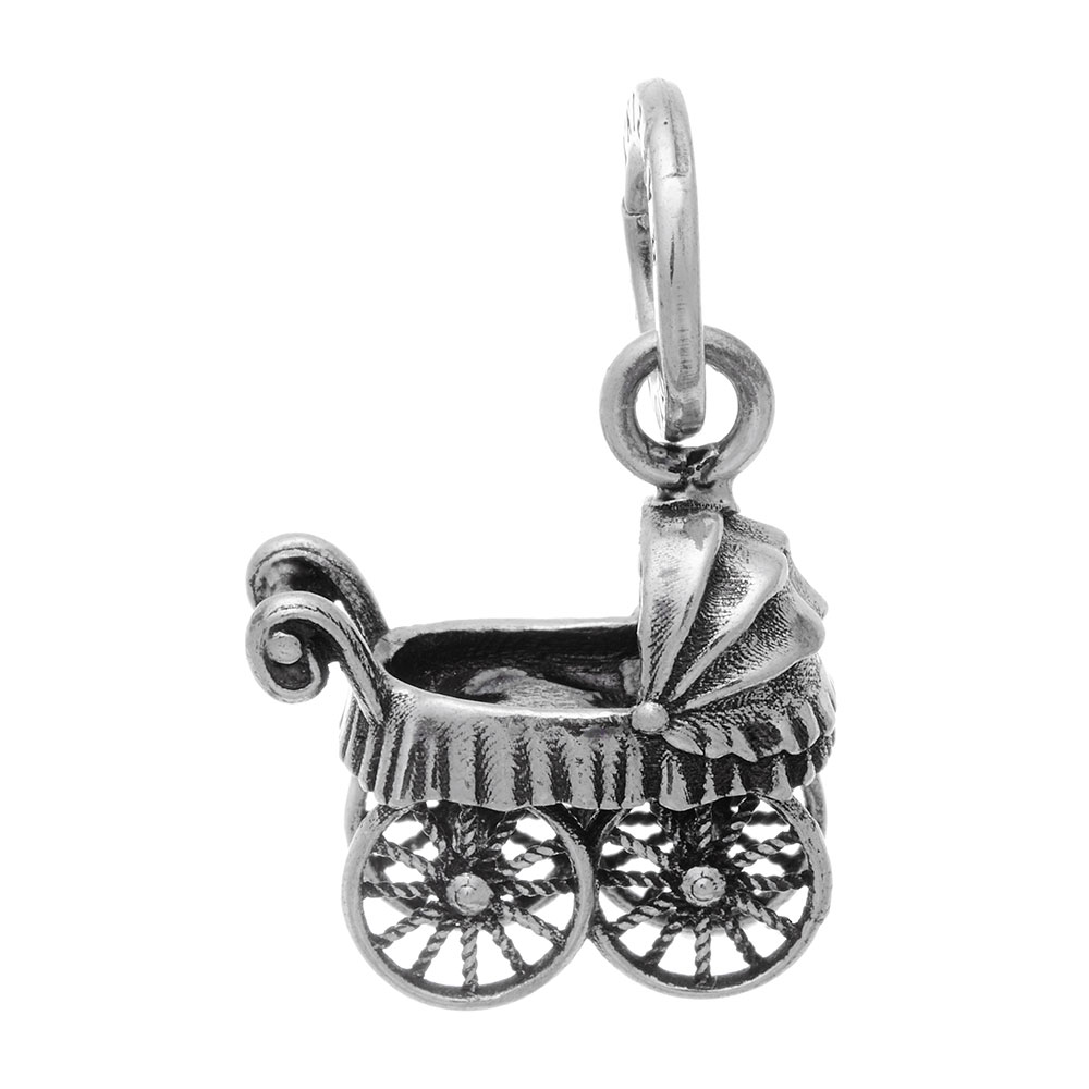 Baby Charm With Pacifier Pendant In 925 Silver Giovanni Raspini