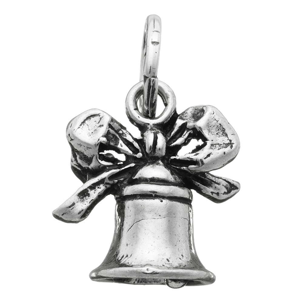 Bell Charm with Bow in 925 Silver Giovanni Raspini