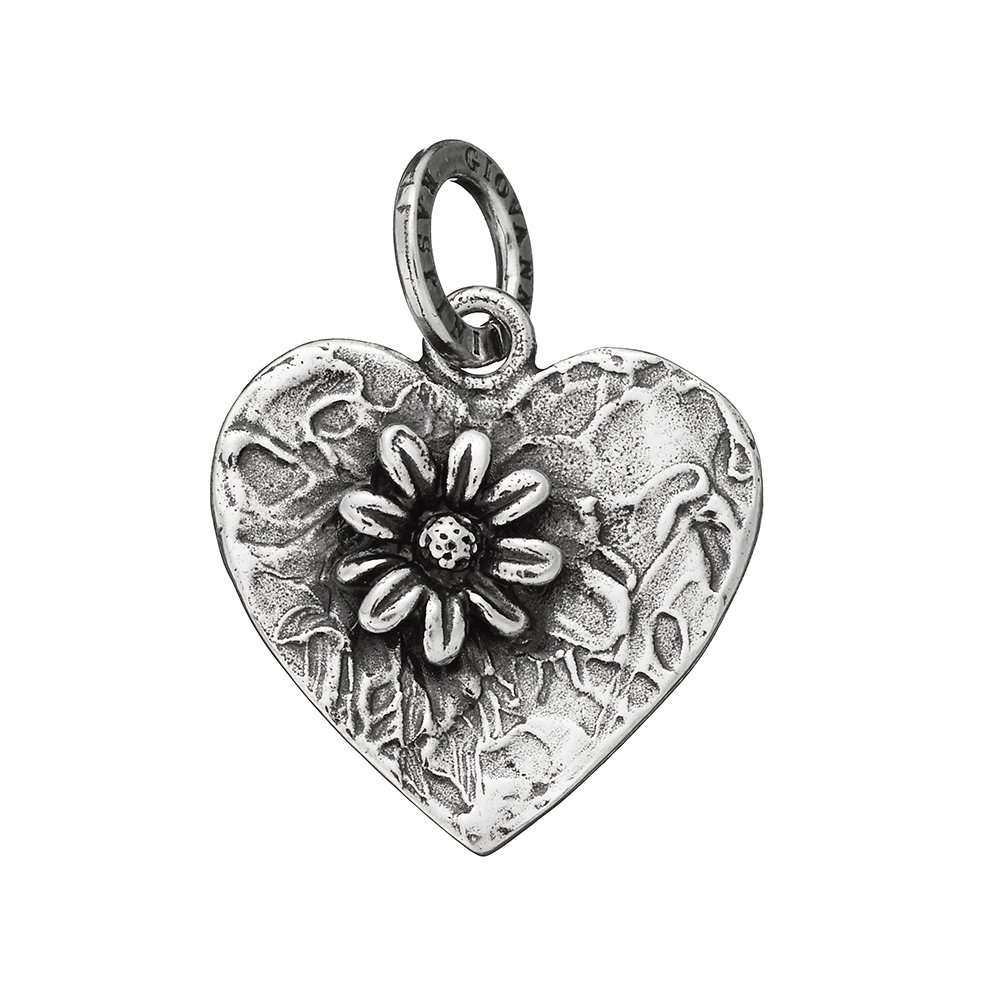 Giovanni Raspini Heart Perlage Charm 11094