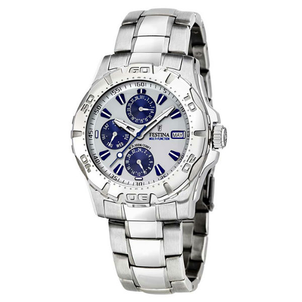 Festina Man Multifunction Stainless Steel Silver Dial
