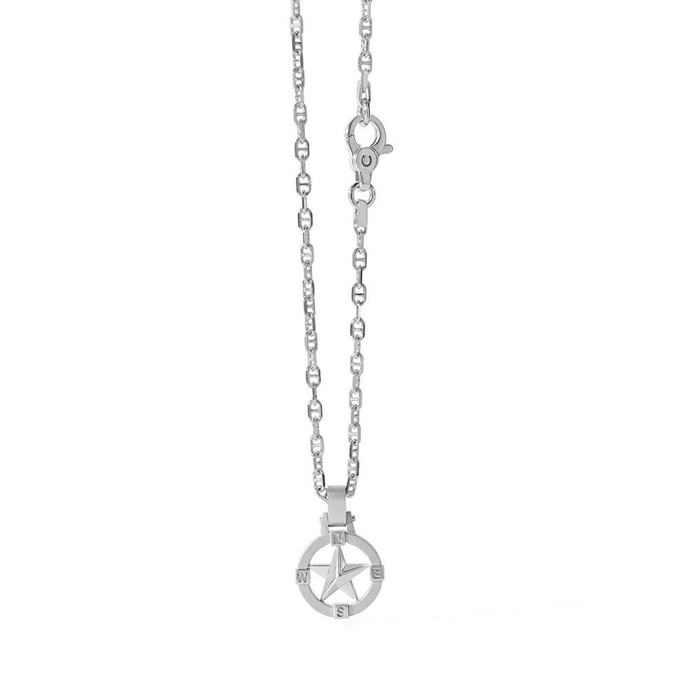 Comete Gioielli Man Necklace in 925 Silver Polar Star Collection