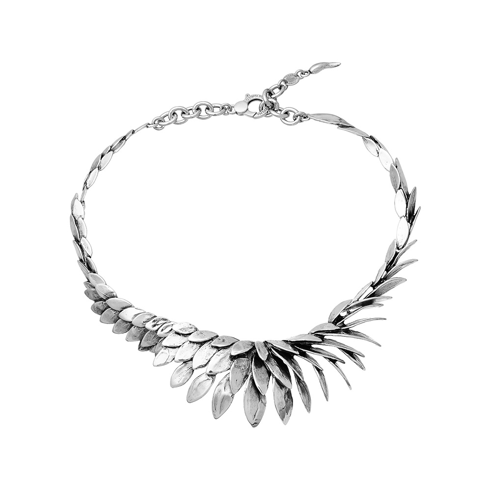 Giovanni Raspini Skin Scales and Feathers Necklace