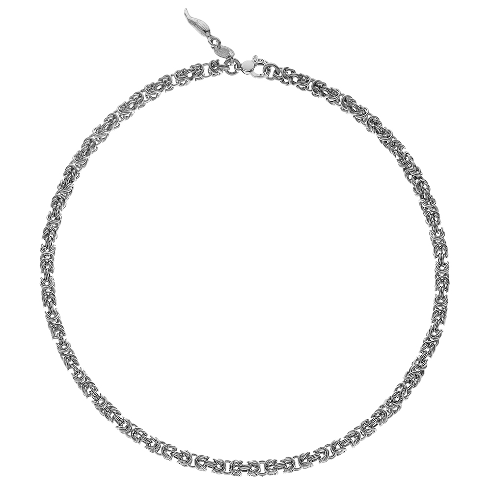 Necklace Giovanni Raspini Mini Byzantine Link In 925 Silver