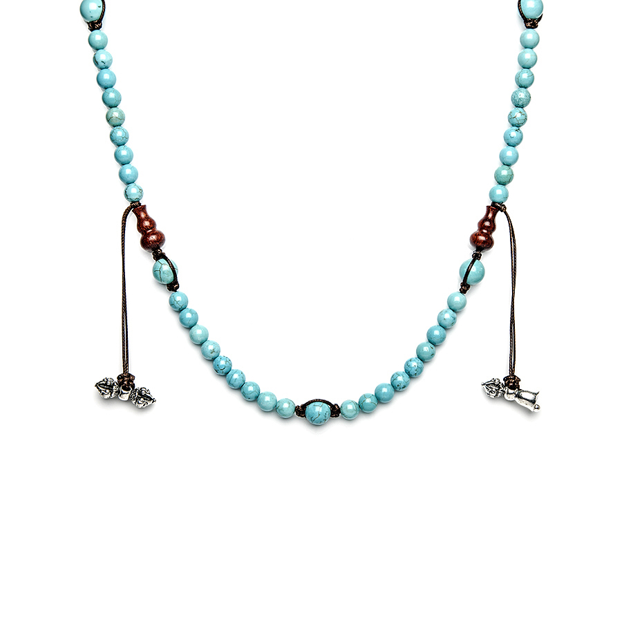 Tamashii Mudra Necklace With Turquoise Length Cm. 50