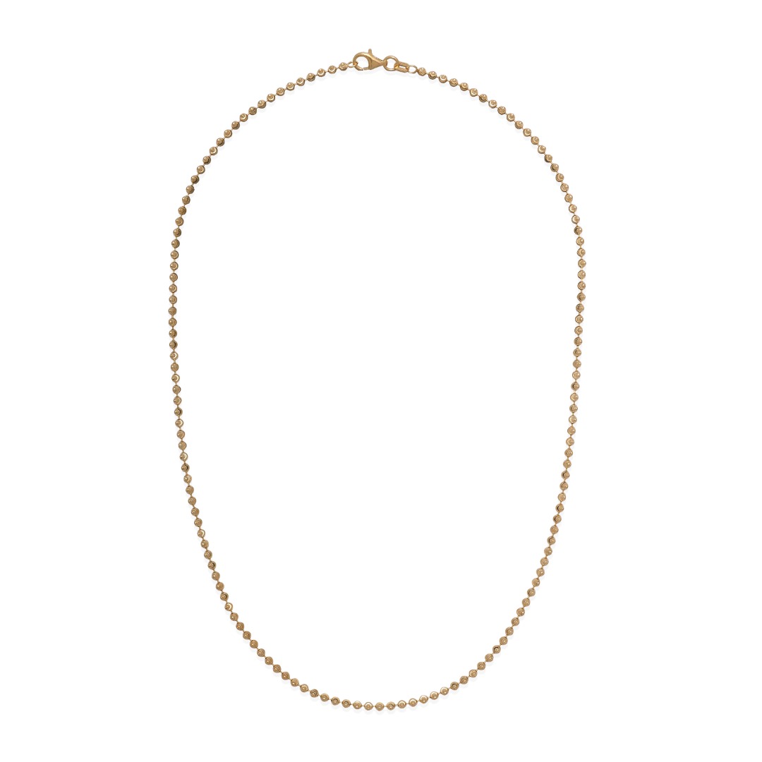 Desmos Lunette Necklace in Yellow Gold Plated Silver Length 41 cm