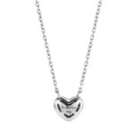 925 Sterling Silver Woman Necklace I Feel Milan With Zirconia Heart New Collection