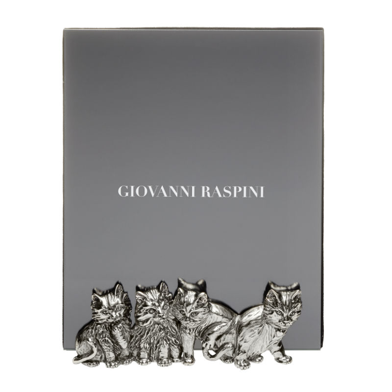 Frame Giovanni Raspini White Bronze Cats 16x20