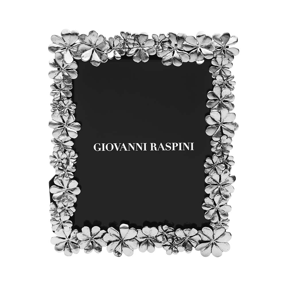 Giovanni Raspini Quadrifogli in Bronzo White Picture Frame 15 x 19 cm