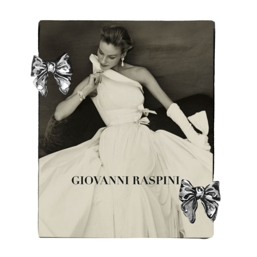 Giovanni Raspini Bronze White Frame Fiocco 12x15
