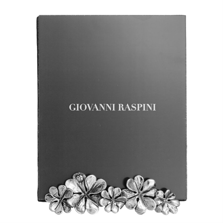 Giovanni Raspini Bronze White Picture Frame with Shamrocks 12x15