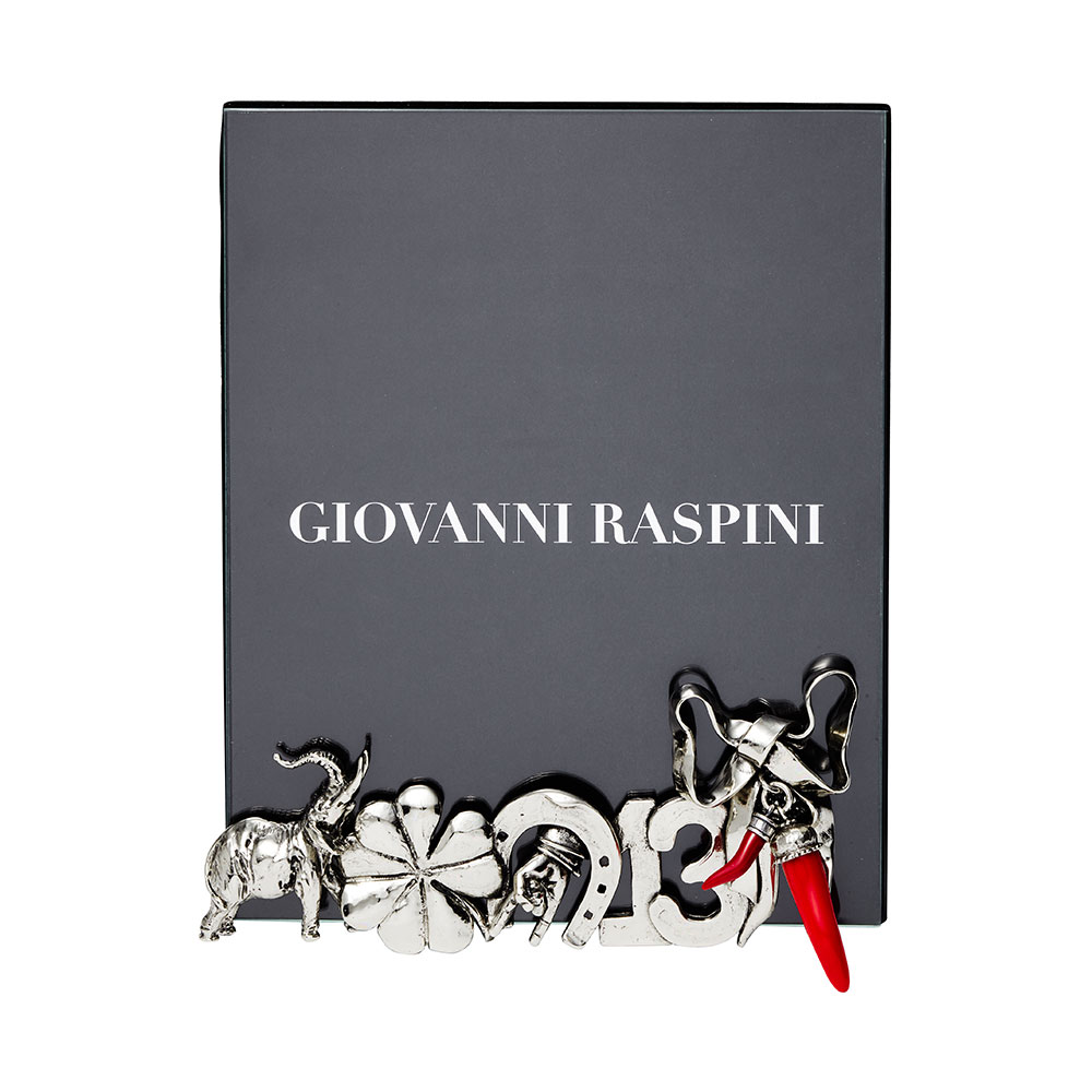 Giovanni Raspini Amulets Bronze Frame White 16 x 20 cm