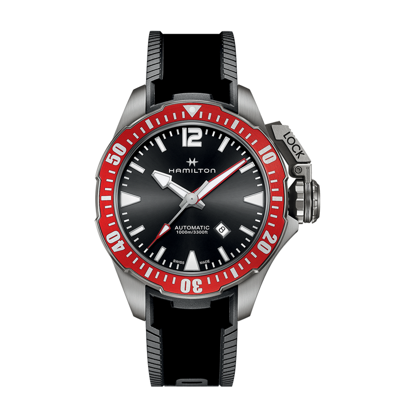 Hamilton Orologio Analogico Automatico Uomo con Cinturino in Pelle H64455533