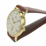 Lorenz Woman Watch In 18 Kt Yellow Gold With Striped Bezel