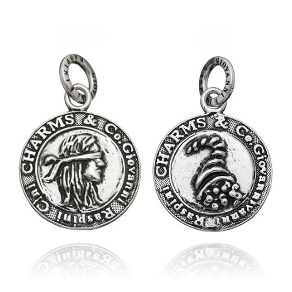 Giovanni Raspini Charm Luck Medal in 925 Silver