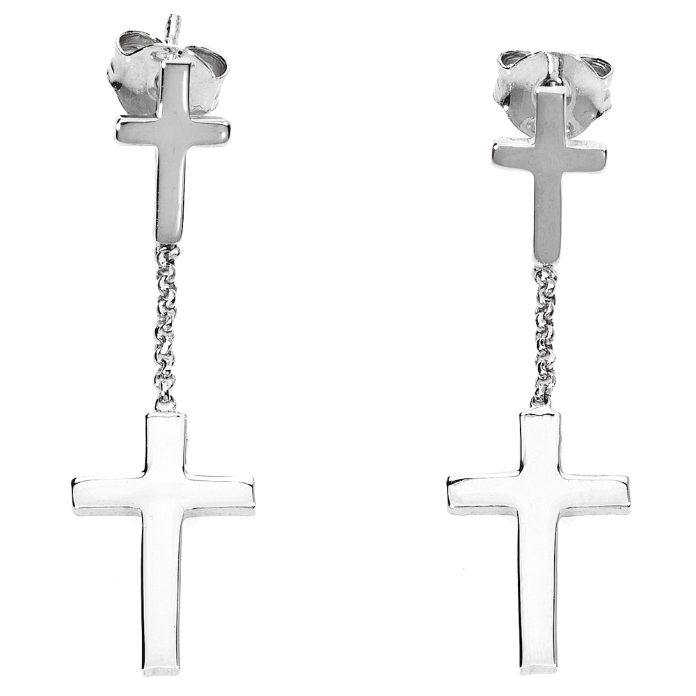 Amen Cross Earrings 925 Sterling Silver Pendant Please Pray Collection