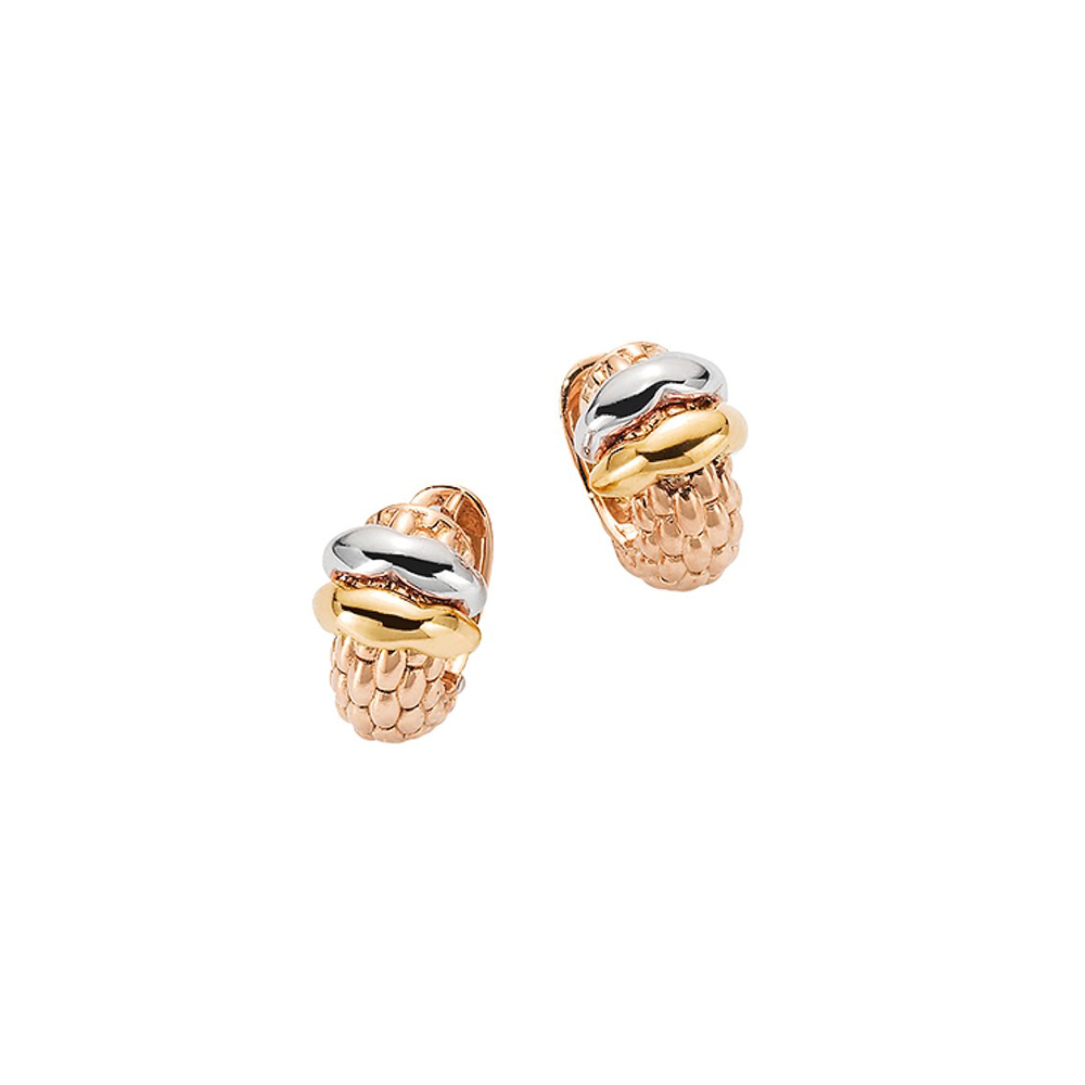 Fope Earrings Love Nest Collection in Rose Gold