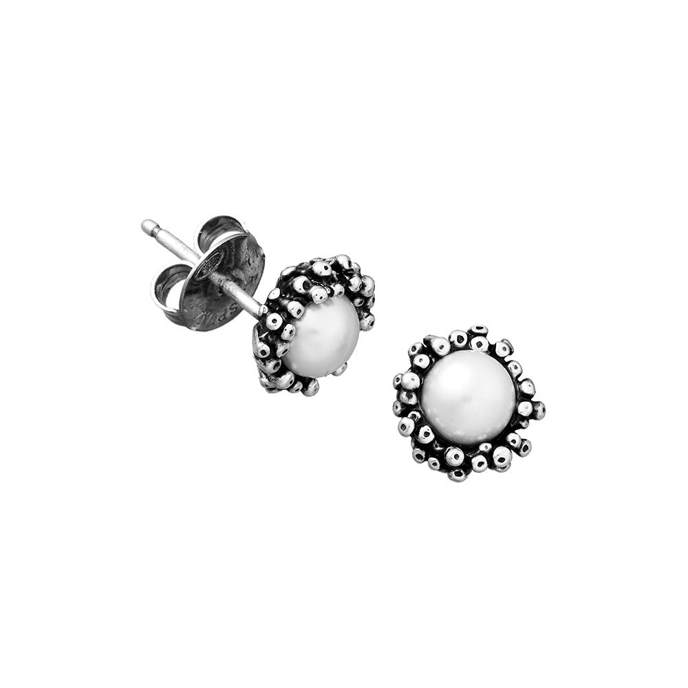 Giovanni Raspini Mini Anemone Button Earrings