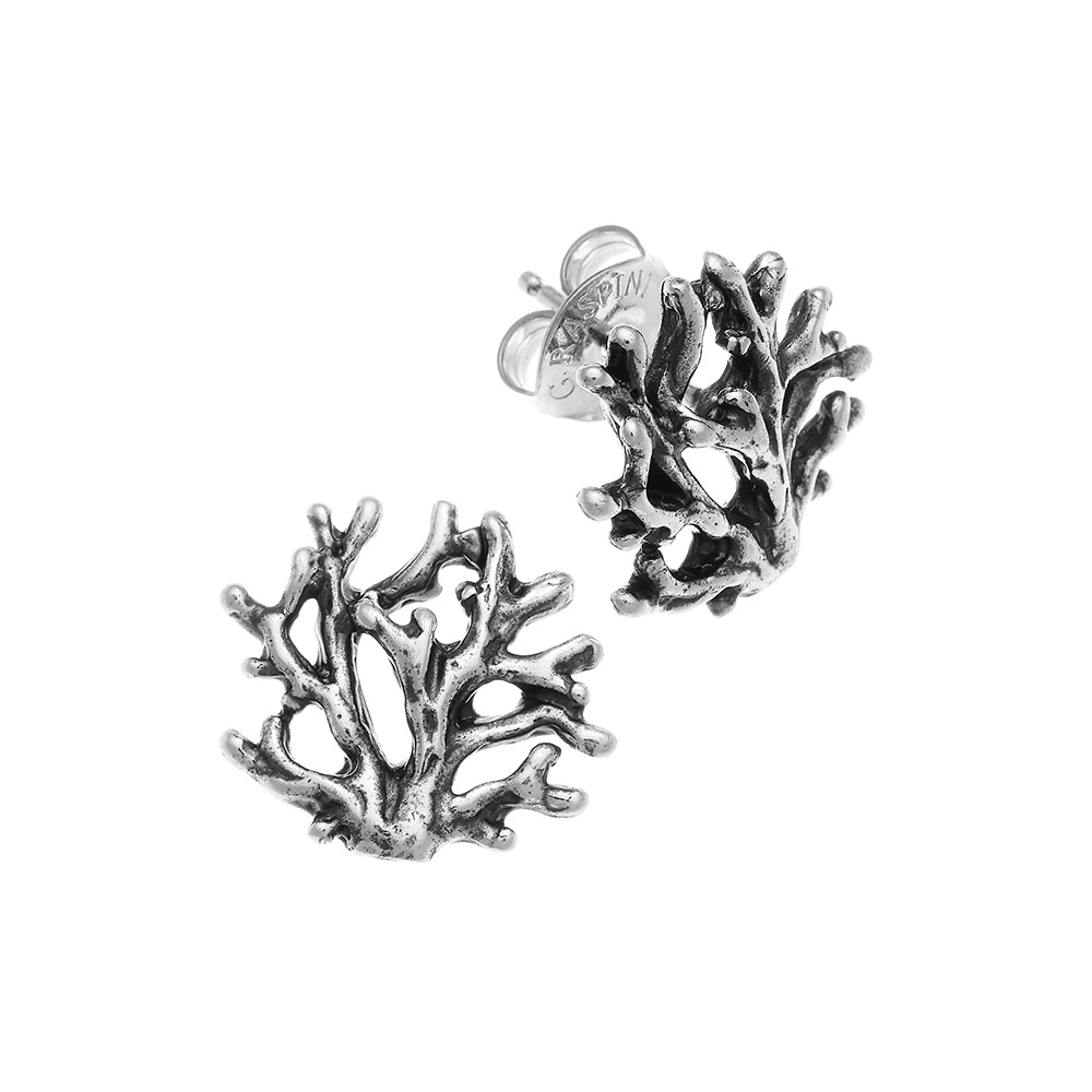 Giovanni Raspini Coral Small Fixed Lobe Earrings