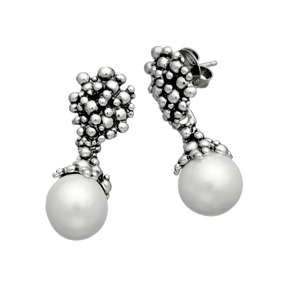 Giovanni Raspini Perlage Earrings Drops Collection with Mabè Pearls