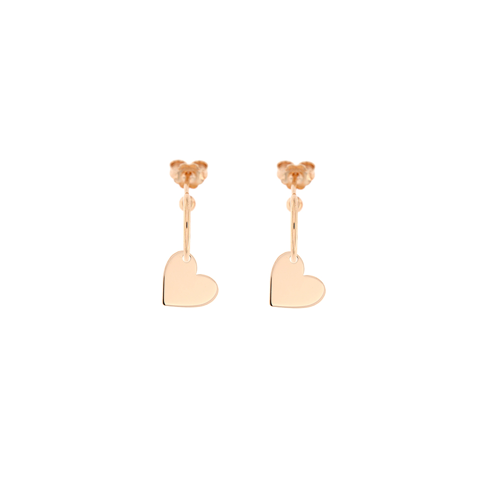 Rue des Mille Mini Heart Hoops Earrings