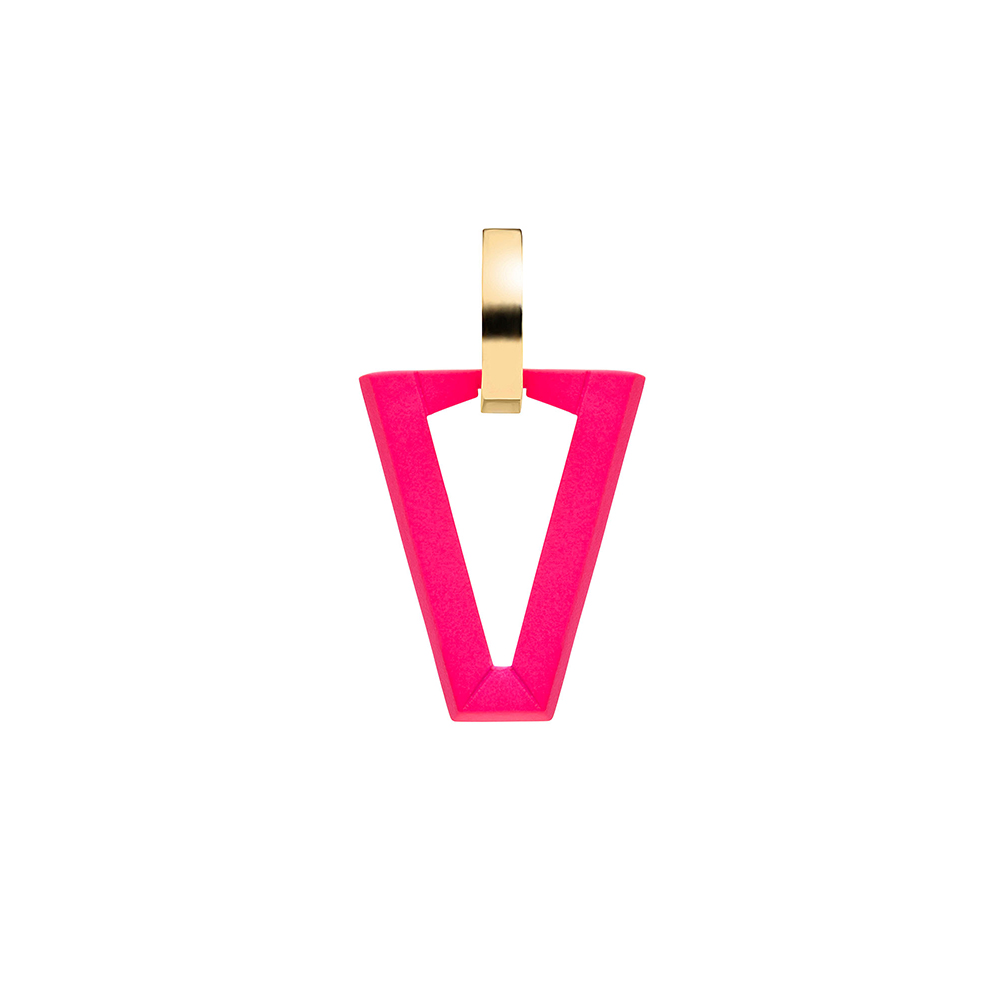 Valentina Ferragni Uali Fluo Pink earring