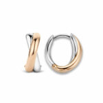 Ti Sento Milano Earrings In 925 Silver, Lobe Circle, Rose Gold Plated