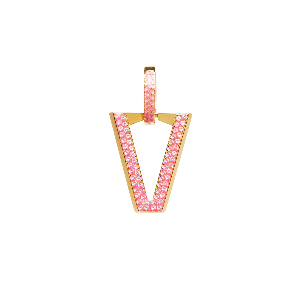 Valentina Ferragni Uali Zirconia Pink Earring