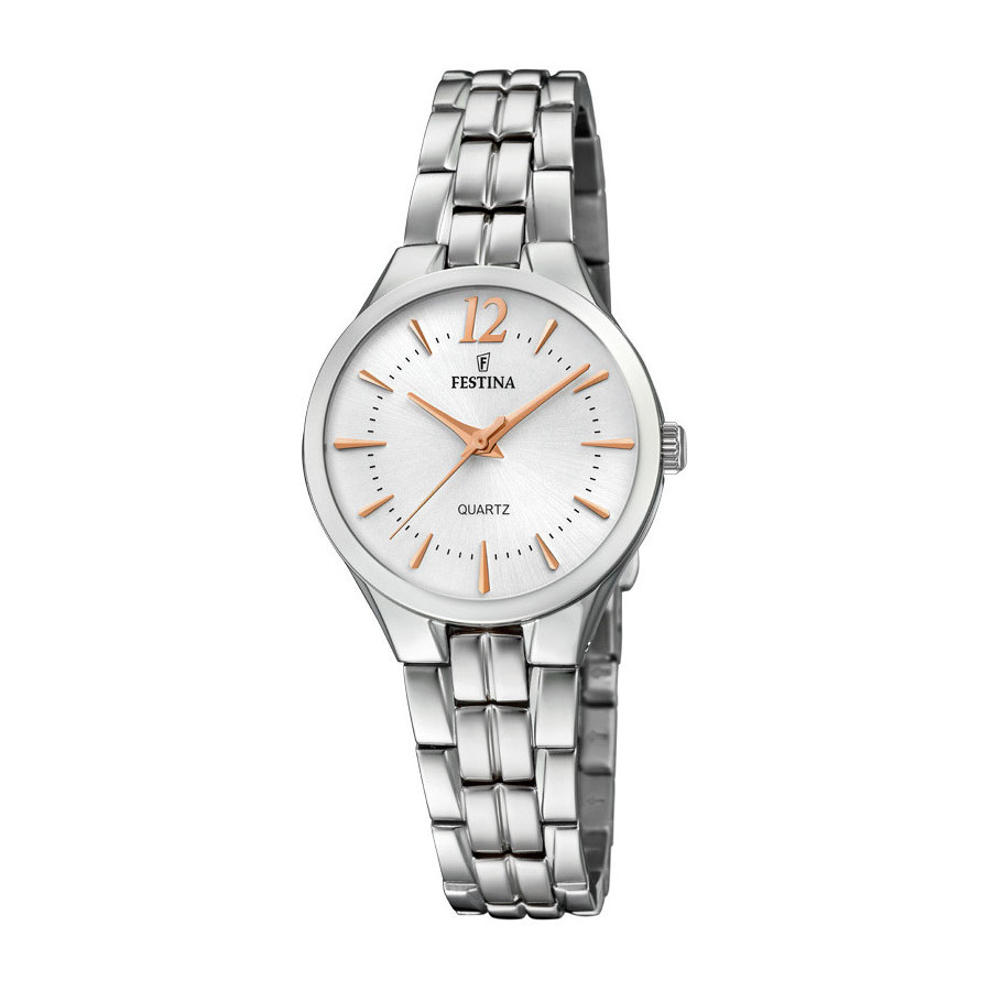 Festina Watch Woman Mademoiselle Collection In Steel Case MM. 28 With Silver Dial