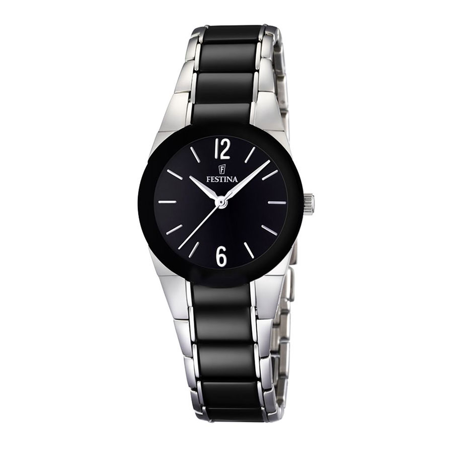 Festina Watch Woman Ceramic Collection In Steel and Black Ceramic