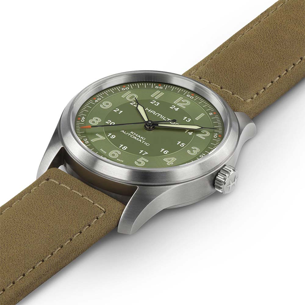 Hamilton Khaki Field Titanium Auto Green 38mm Watch