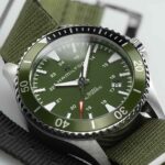 Hamilton Khaki Navy Scuba Auto Canvas Green 40 mm