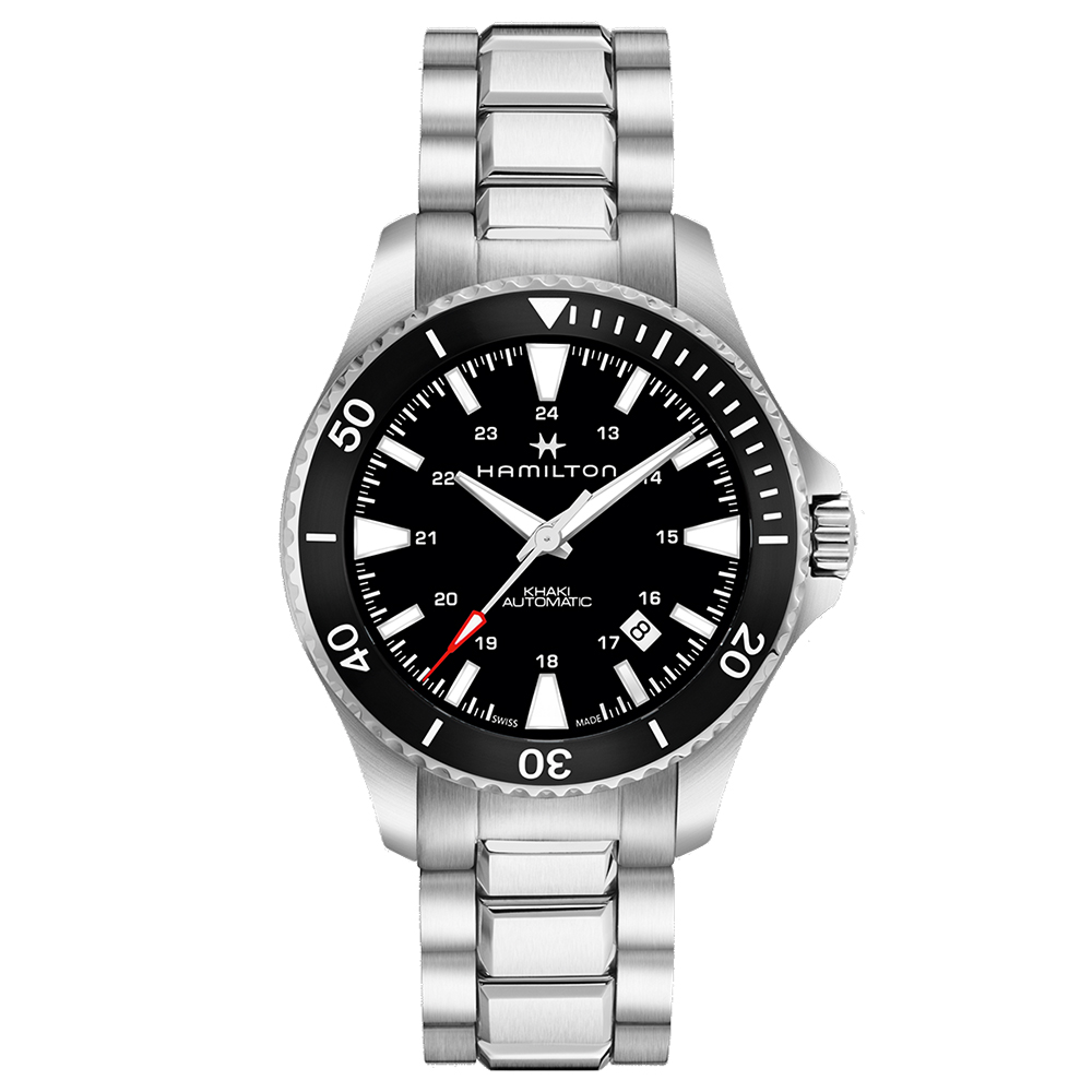 Hamilton Watch Khaki Navy Scuba Automatic Black Bezel 40 mm
