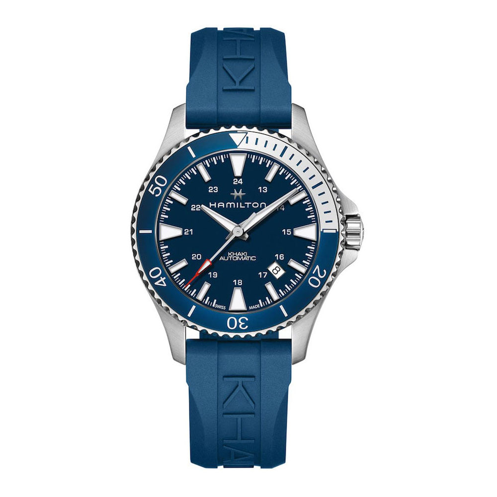 Hamilton Men's Watch Khaki Navy Scuba Automatic Blue 40mm