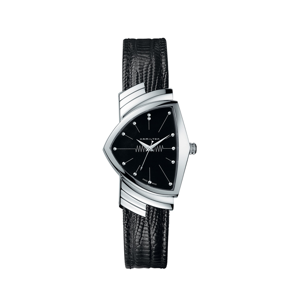 Hamilton Ventura Black Quartz 32.3 mm x 50.3 mm Watch