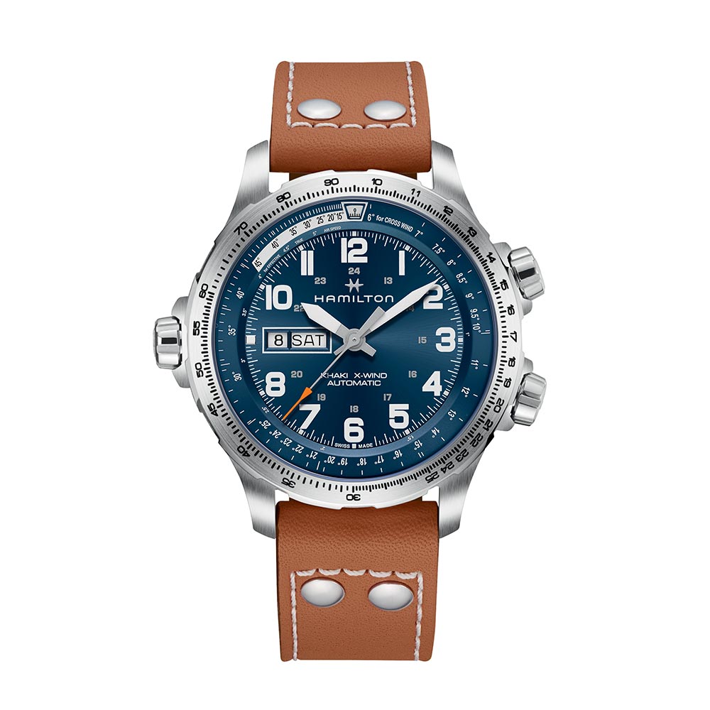 Hamilton X-Wind Day Date Automatic 45 mm Leather Watch