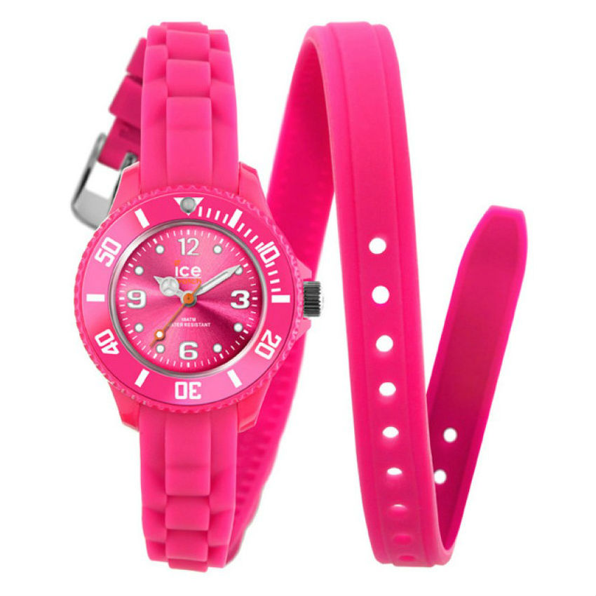 Ice Twist Mini Pink With Long Silicone Strap