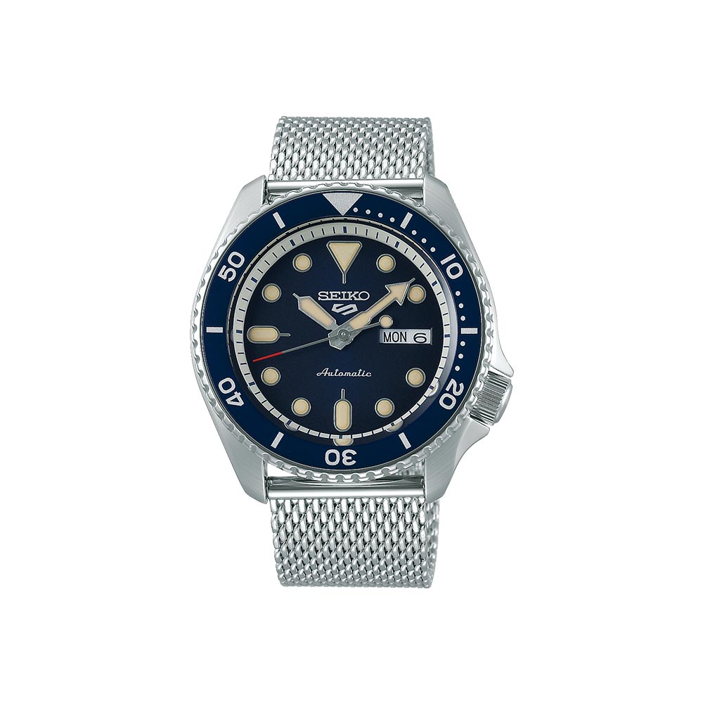 Seiko Sport 5 Blue Automatic Day-Date Men's Watch 42.5 mm SRPD71K1