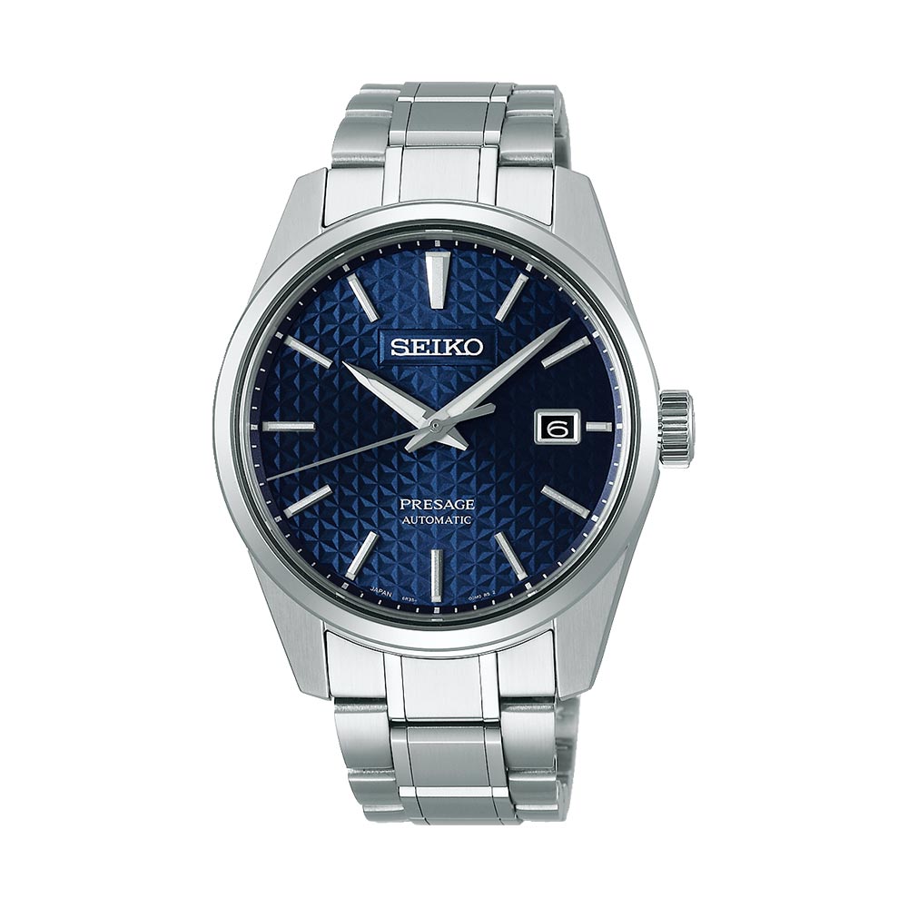 Seiko Presage Automatic Watch in Steel with Blue Dial 39.3 mm SPB167J1