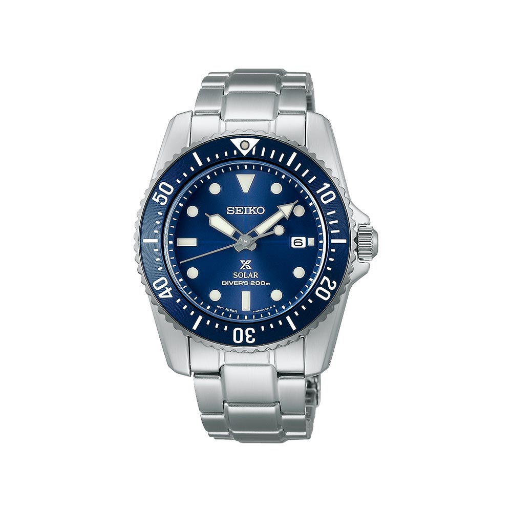 Seiko Prospex Solar Diver Blue 200 38.5 mm SNE585P1 Watch