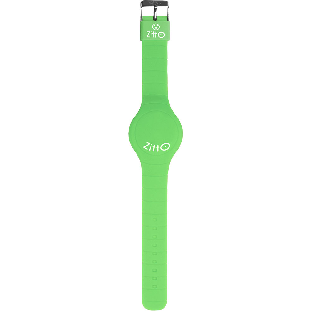 Zitto Basic Mini Clock Diameter MM. 36 In Silicone Green Fluo