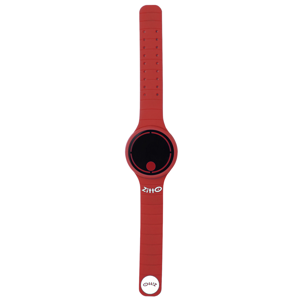 Zitto Move Smartwatch Watch Oled Tecnology In Red Hypoallergenic Silicone