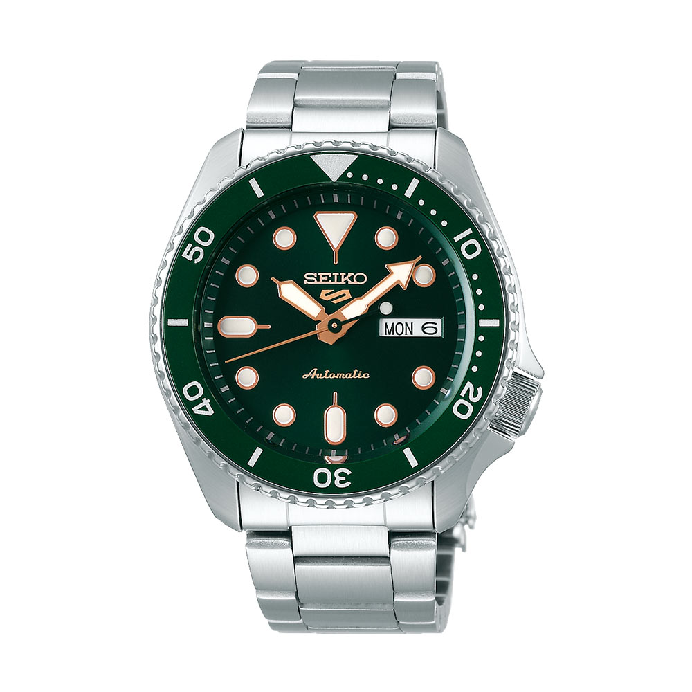 Seiko 5 Sport Green Automatic Day-Date Men's Watch 42.5 mm