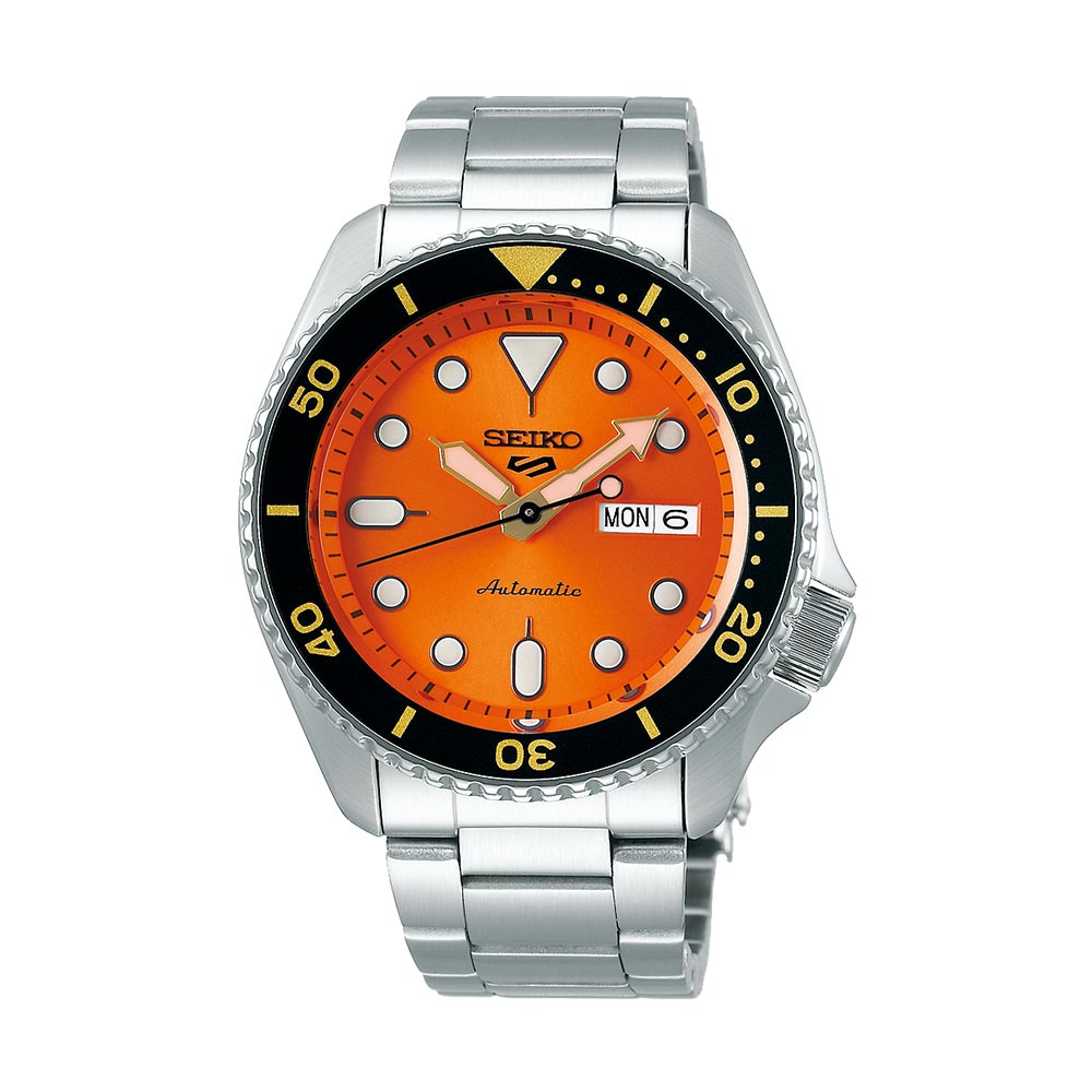 Seiko Watch 5 Sport Automatic Steel Orange Dial 42.5 mm SRPD59K1