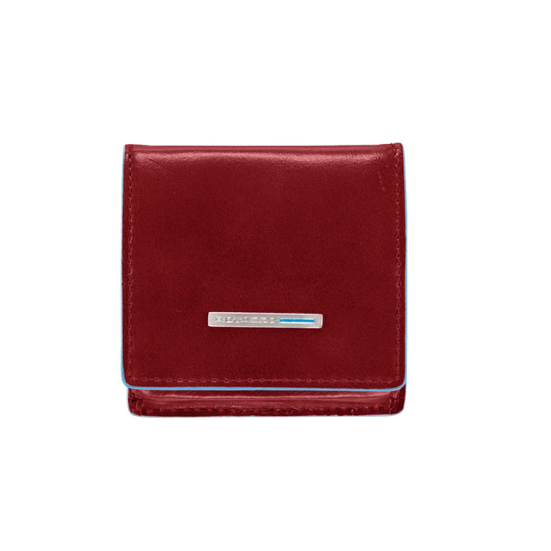 Piquadro purse in stiff Blue Square leather